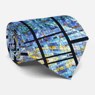 Vitralium Stained Glass Effect Abstract Tie