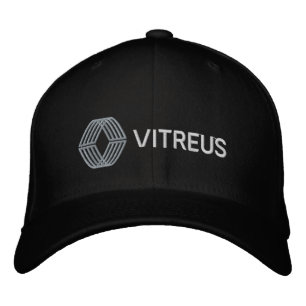 VITREUS Embroidered Flexfit Wool Cap   BLACK