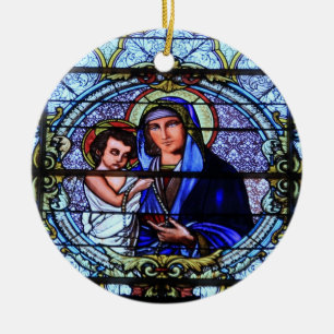 Vitrine de l'église en verre tendu ornement de Noë