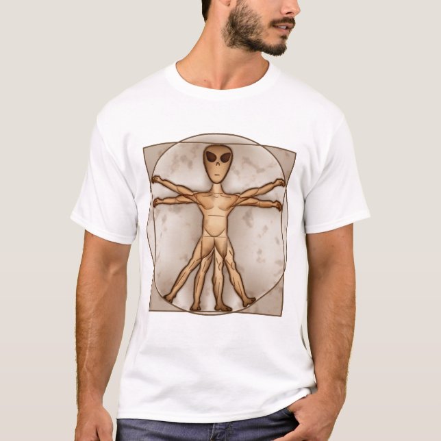 Vitruvian Alien T-Shirt (Front)