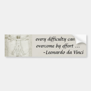 Vitruvian Man by Leonardo da Vinci Bumper Sticker