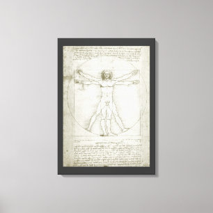 Vitruvian Man by Leonardo da Vinci Canvas Print