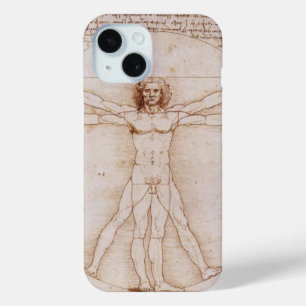 Vitruvian Man by Leonardo da Vinci iPhone 15 Case