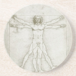 Vitruvian Man by Leonardo da Vinci Coaster