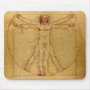 Vitruvian Man By Leonardo Da Vinci Mouse Pad