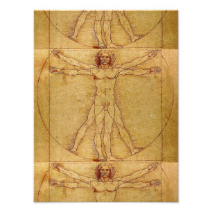Vitruvian Man By Leonardo Da Vinci Photo Print