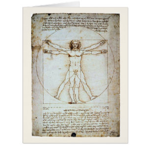 Vitruvian Man, c 1490, carte Leonardo da Vinci