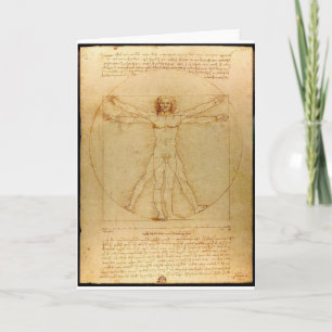 Vitruvian man. card