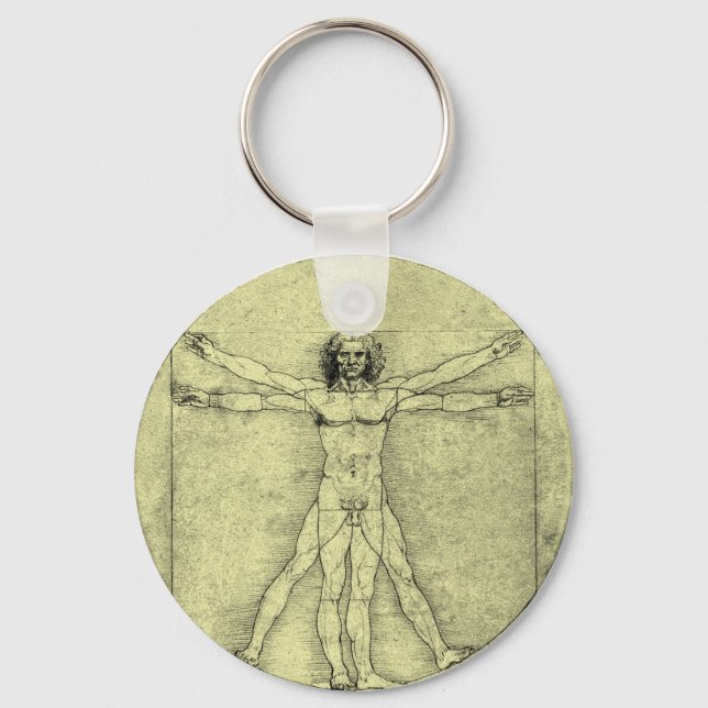 Vitruvian Man Keychain (Front)