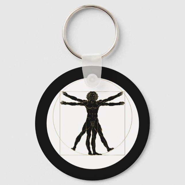Vitruvian Man Keychain (Front)