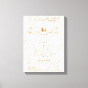 Vitruvian Man   Leonardo da Vinci   Canvas Print