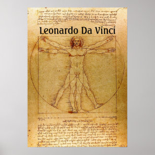Vitruvian Man-Leonardo Da Vinci Poster