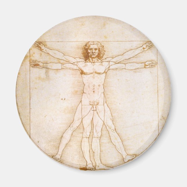 Vitruvian man magnet (Front)