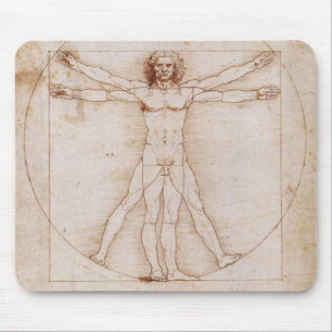 Vitruvian Man Mouse Pad