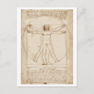 Vitruvian Man Postcard