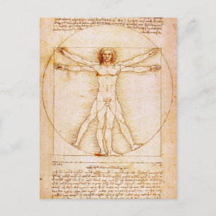Vitruvian Man Postcard