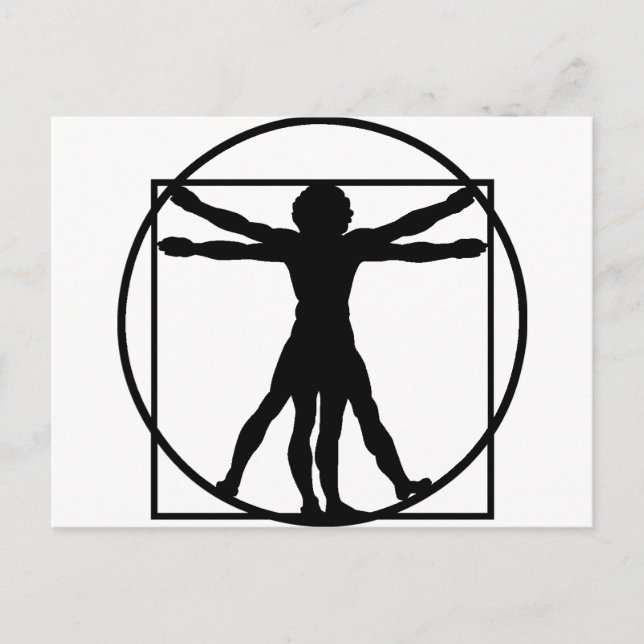 Vitruvian Man Postcard (Front)