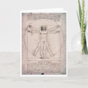 Vitruvian ManVitruvian Man, Leonardo da Vinci Card