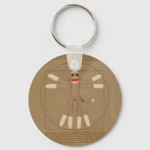 Vitruvian Monkey Keychain