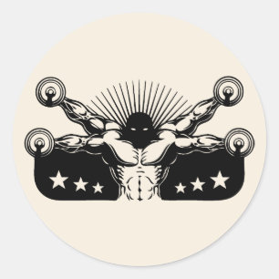 Vitruvian Reps Classic Round Sticker