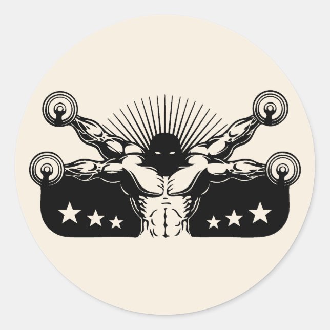 Vitruvian Reps Classic Round Sticker (Front)