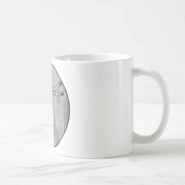 Vitruvius Man Coffee Mug (Right)