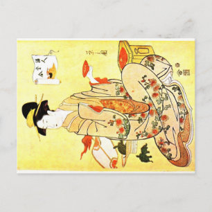 Vittage Japanese art postcard