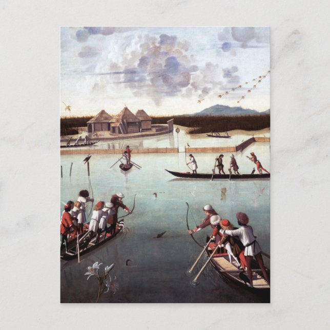 Vittore Carpaccio Hunting on the Lagoon Postcard (Front)