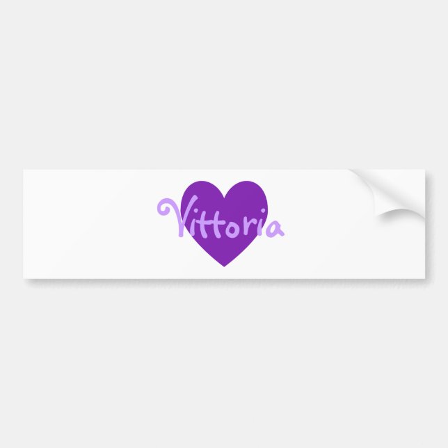 Vittoria in Purple Bumper Sticker (Front)