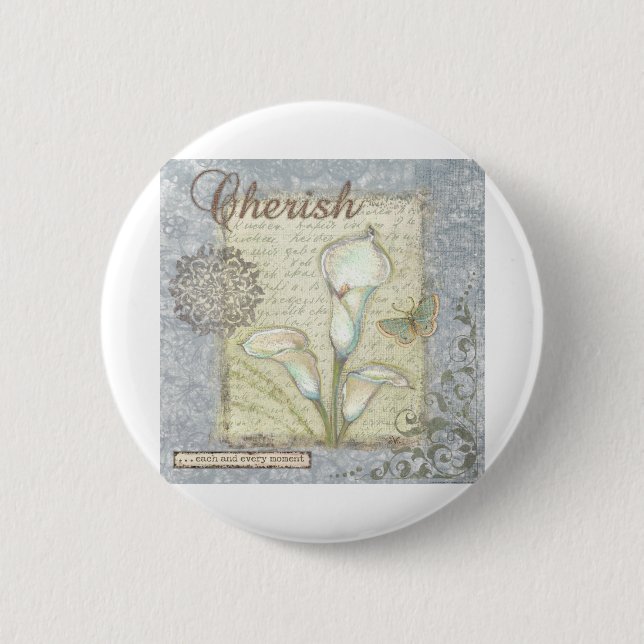 VIV21 Word 2 Cherish.tif Inch Round Button (Front)