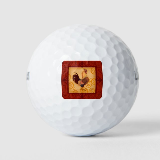 VIV53 Rooster 1.tif Golf Balls (Front)