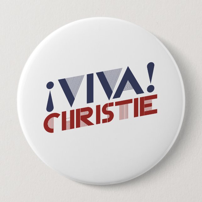 VIVA CHRISTIE -.png 4 Inch Round Button (Front)