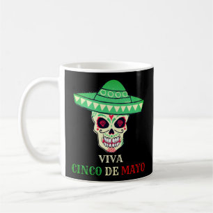 VIVA CINCO DE MAYO funny skull party gift idea     Coffee Mug