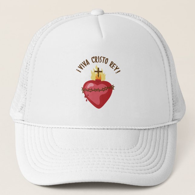 Viva Cristo Rey Trucker Hat (Front)