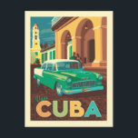 Viva Cuba Postcard<br><div class="desc">Anderson Design Group is an award-winning illustration and design firm in Nashville,  Tennessee. Founder Joel Anderson directs a team of talented artists to create original poster art that looks like classic vintage advertising prints from the 1920s to the 1960s.</div>