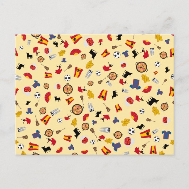 Viva España- postcard with cultural elements (Front)