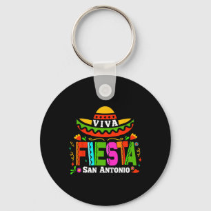 Viva Fiesta San Antonio Cinco De Mayo Sombrero Wom Keychain