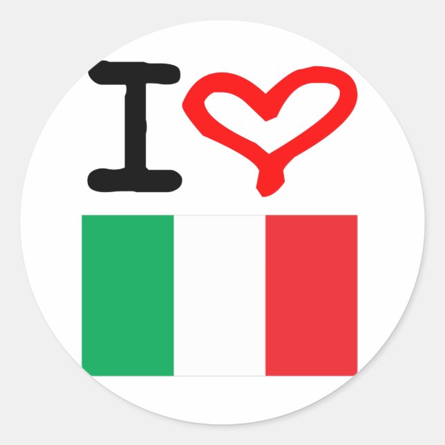 Viva Italia! Classic Round Sticker (Front)