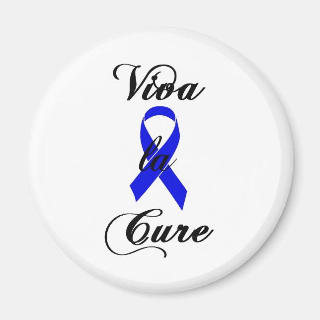 Viva la Cure - Blue Ribbon Magnet (Front)