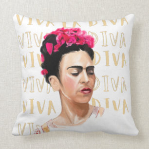 Viva La Diva Frida Kahlo cushion 