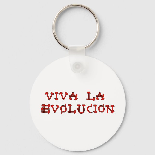 Viva La Evolucion Keychain (Front)