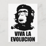 Viva la Evolucion Postcard<br><div class="desc">Cool, original & funny "VIVA LA EVOLUCION"(Go Evolution) design.</div>