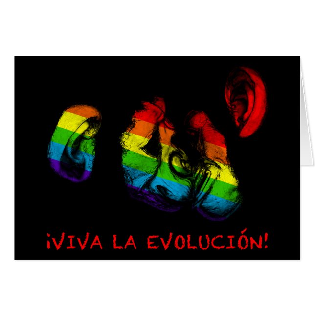 viva la evolucion! rainbow chimps (Front Horizontal)