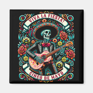 Viva La Fiesta! Cinco de Mayo design Magnet