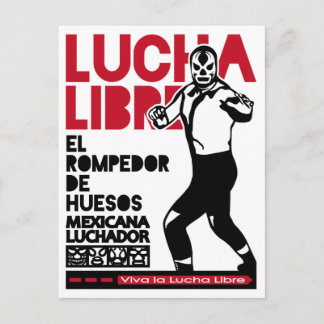 VIVA LA LUCHA LIBRE TRES POSTCARD