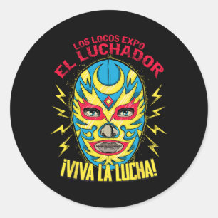 Viva La Lucha Mexico Black Women Cinco De Mayo Mex Classic Round Sticker