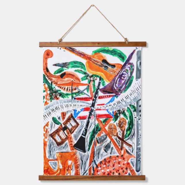 Viva La Música Hanging Tapestry (Front)