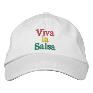 viva la salsa embroidered hat