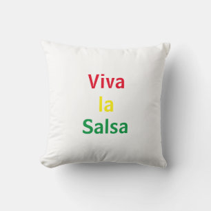 viva la salsa throw pillow