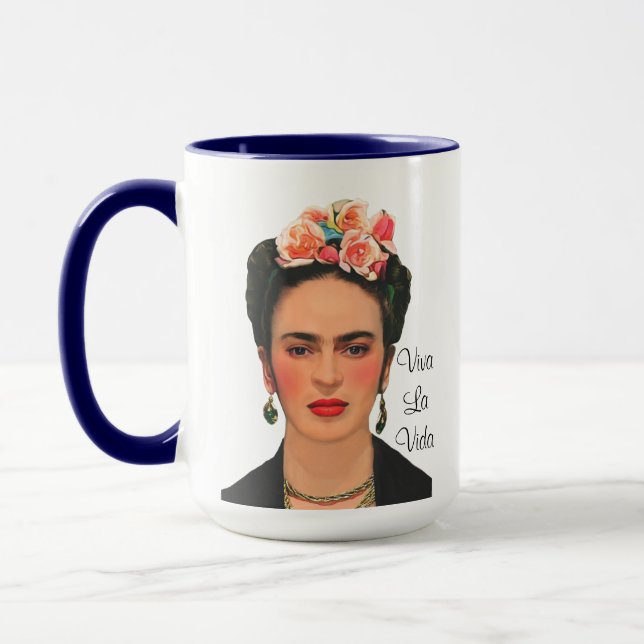 Viva La Vida - Frida Kahlo Mug (Left)